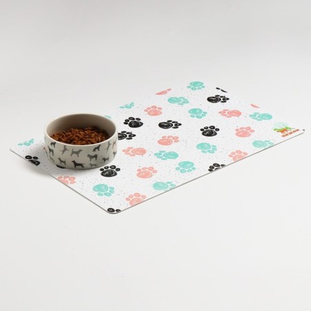 A rug for a bowl of "dope" with a non -slip base of 43 x 28 cm "paws"-3