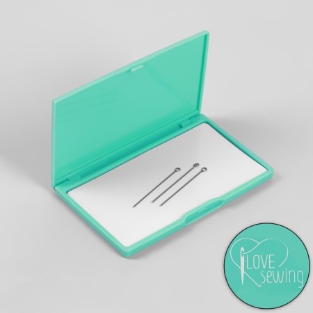 Magnetic needle, 11 × 6.5 cm, inscription mix, turquoise color-1