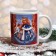 Mug "Happy New Year!" Santa Claus, Snow Maiden, 320 ml