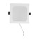 Luminous LED LED "downslate" 9W, 6500K, 855 lm, 220V, 119x26 mm, square 10532