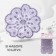 Knitted elements "Flowers", 4.5 × 4.5 cm, 10 pcs, lilac color/chameleon