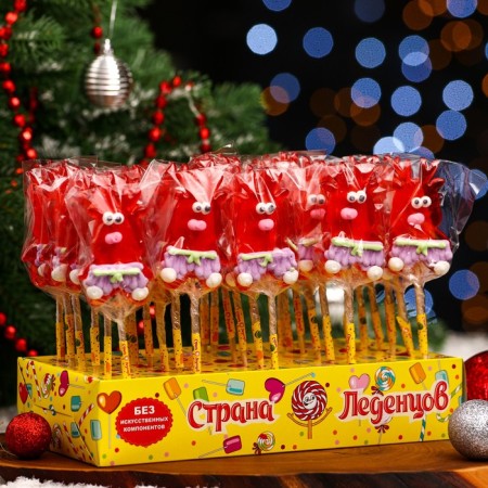 Caramel on a stick "deer", red, 25 g-3