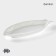 Porcelain dish Magistro "Fish", 35 × 16.5 × 3 cm, white color