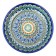 Largan Rishtan ceramics "Patterns", 25 cm, blue, mix