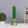 Lava-lamp "cylinder" 1x30W E14-R39 (sparkles) green 12x12x37cm