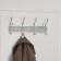 Hang -up hanger "Shah", 4 double hooks, 33 × 13 × 6 cm, color chromium