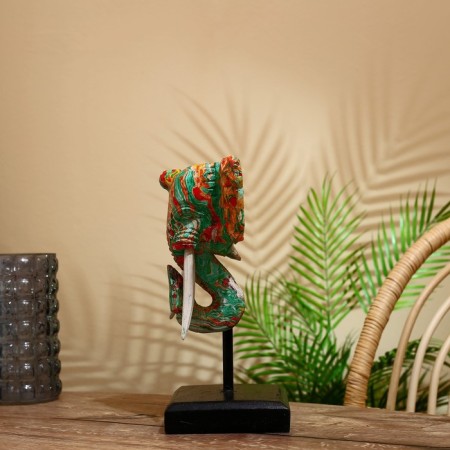 Souvenir "Elephant Head" on a stand, Albezia 30 cm-2