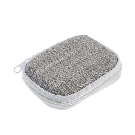 Luazon headphones, rectangular, 8x6x3 cm, top material: fabric, gray-3
