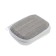 Luazon headphones, rectangular, 8x6x3 cm, top material: fabric, gray