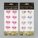 Stick plastic rhinestones "Magic butterflies" mix 10x23 cm