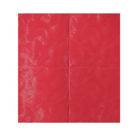 Self -adhesive PVC panel "Red waves" 70*70cm