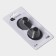 A set of metal self -adhesive hooks Savanna Black Loft Grip, 2 pcs, 3 × 5.2 cm