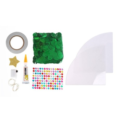 Set for creativity "Making a New Year tree from large sequins"-3