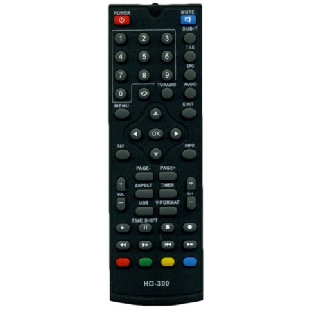 Digital TV prefix DVB-T2 signal HD-300 black-1