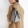 Women's backpack of artificial leather with lightning, the color is gray