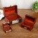 Casket wood chest (set 3 pcs) "Expedition" 9x6x7 cm; 14x9.5x9 cm; 19x13x13 cm