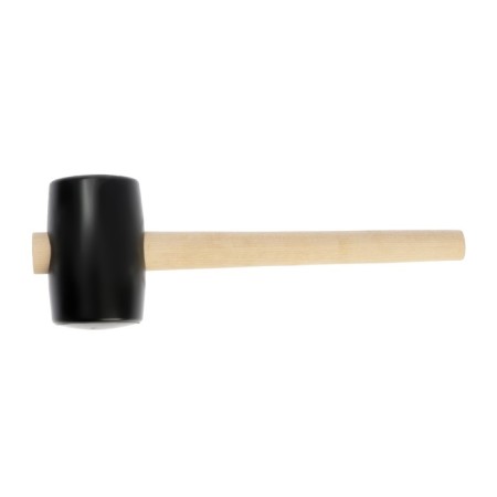 Kiyanka scrap, wooden handle, black rubber, 75 mm, 700 g-1