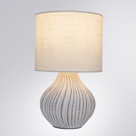 Decorative table lamp Arte Lamp Nusakan A5034LT-1WH, E14, 40 W, 18x18x30 cm, white