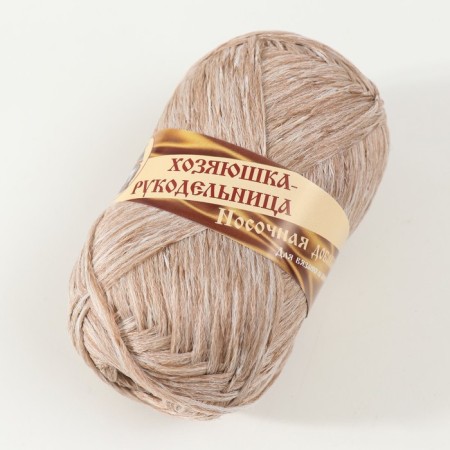 Yarn "Nominal supplement" 100% polypropylene 200 ± 20m/50g set 2pcs (green, flax)-2