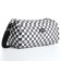 Sports bag with lightning, long belt, white/gray color