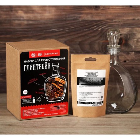 Set for the preparation of the Drink "MULLSTREN": spices 32 g., Shtof 500 ml., Instruction