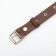 Combined dimensionless collar, leather/tarpaulin, 60x3 cm, Osh 30-57 cm, brown/green