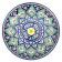Largan Rishtan ceramics "Patterns", 25 cm, blue
