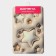 House rug of the share "Stars 3D", 38 × 58 cm, beige color