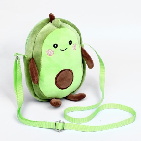 Children's plush bag "Avocado", 25x7x20 cm-4
