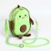Children's plush bag "Avocado", 25x7x20 cm