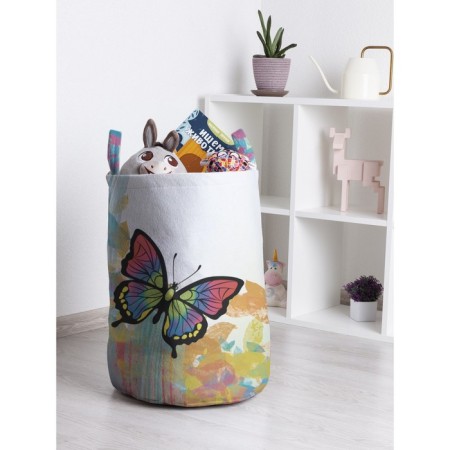 Basket for toys "Butterflies after rain, size 35x50 cm