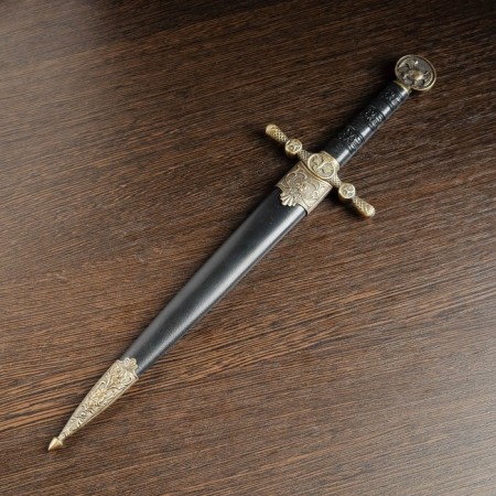 Kortik on the scabbard, lion's head, 35 cm