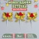 Decor for creativity "New Year's branch", in the set of 3 pcs., Size 1 pc. - 8.5 × 4.5 × 1.5 cm