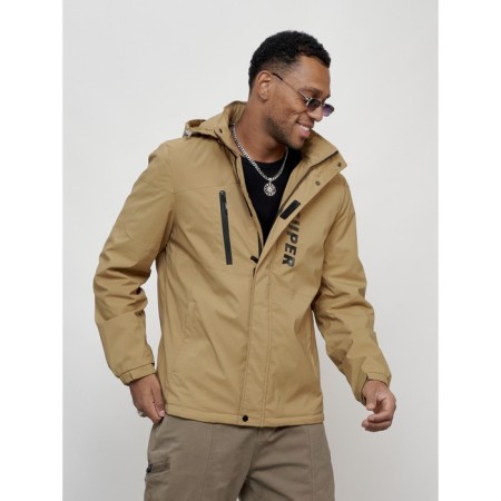 Sports male jacket, size 50, beige color-7