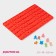 Form for marmalade Dolyan "New Year's mood", silicone, 72 cells, 29 × 18 × 0.6 cm, red color