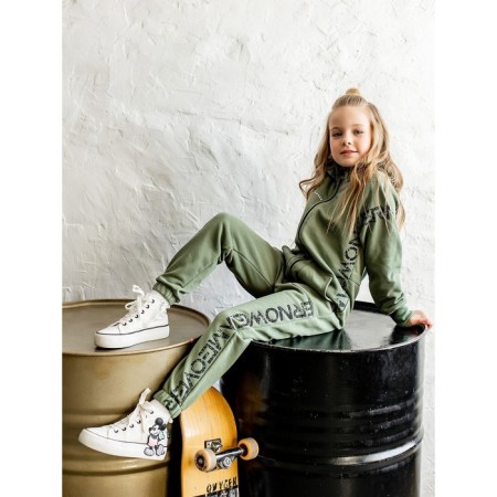 Overalls for the boy "Eleven", height 116 cm, khaki color-4