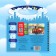 Water coloring “Swim, go and fly”, a blue tractor, with a marker, reusable