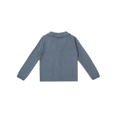 Jacket for a boy, Pure Love, School, knitted, height 152-158 cm, color gray color-10