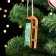 Christmas tree decoration "Salad", green, 10x4.5x2.5 cm, MDF