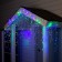 Garland "fringe" 3 × 0.9 m, IP44, UMS, transparent thread, 232 LED, glow of multi, 220 V
