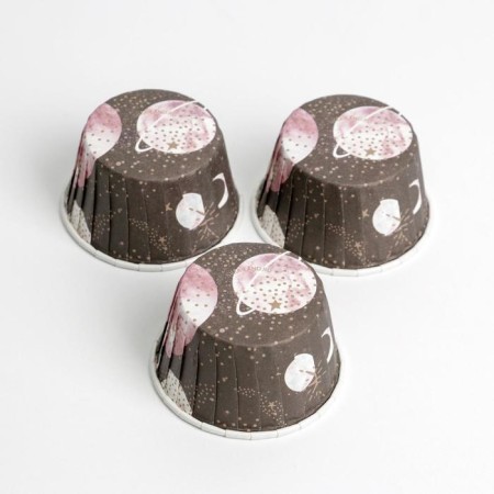 Form for baking cupcakes and cupcakes, confectionery packaging, “Cosmos: Cosmic”, 7 x 4 x 5 cm-1