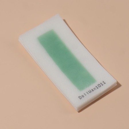 Wax strips for facial depilation, 10 × 5 cm, 24 pcs, green color-3