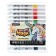 A set of acrylic markers 12 colors, a round tip, for any surface