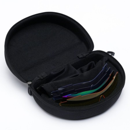 Polarization glasses with a set of interchangeable light filters-6