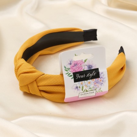 Hair cap "Candy" 2.5 cm, yellow-1
