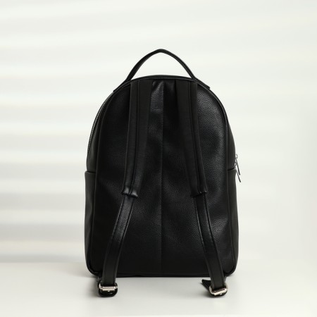 Women's backpack city, Textura, black color-3
