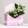 Envenue with a bow, pale pink 18 x 24 x 7 cm