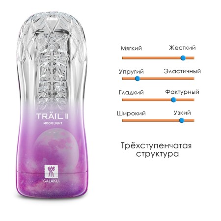 Masturbator Galaku Cup Moon Light, in the hard case, gel silicone-7