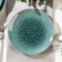 Porcelain plate flat Natur Sea, D = 16.5 cm, turquoise color