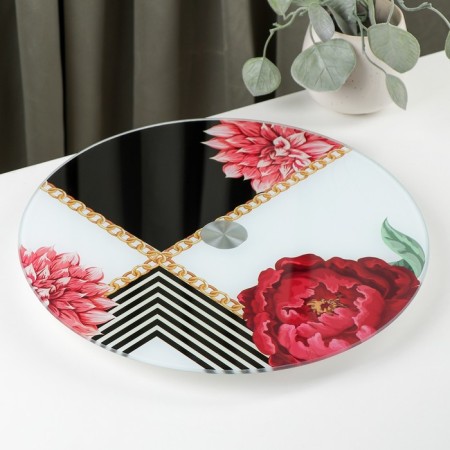 Glass stand for the cake rotating Magistro "Bernardo", D = 32 cm